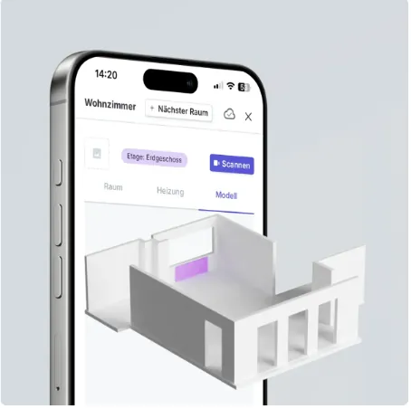 EQiTherm LiDAR App — 3D-Raumerfassung auf dem Smartphone